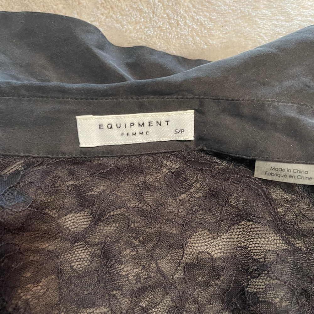 Equipment women oversized lace t shirt - Picture 12 of 13